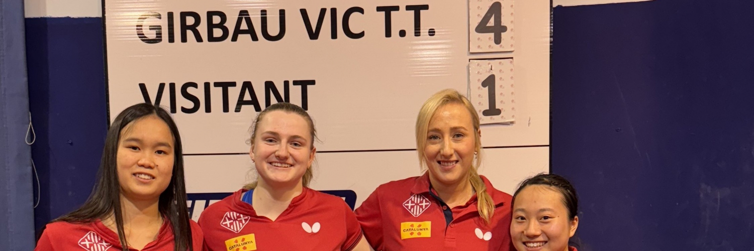 GIRBAU VIC TT SUF i DHF Temporada 2024-25 (2) Noa Muñoz, Sílvia Coll, Charlotte Carey i Hana Yoshimoto