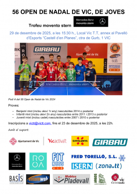 Cartell 56 Open de Nadal de Vic de Joves