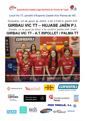 Cartell, partits Girbau Vic TT a Vic, J11 Lligues estatals