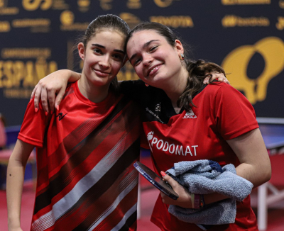 Irina Gimeno i Martina Sans, campiones d'Espanya. Foto RFETM