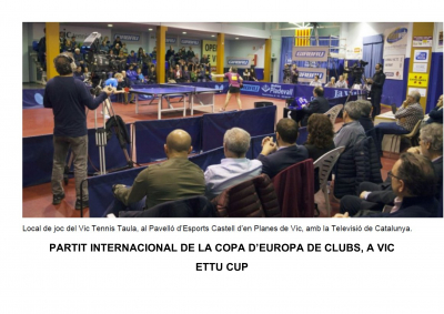 LOCAL VIC TT ETTU CUP. amb TV3