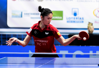 Sofia Zhang, campiona d'Espanya absoluta 2022. Foto RFETM