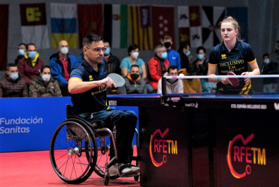 Sílvia Coll i Fco López,en el dobre de la Final. Foto Álvaro Diaz