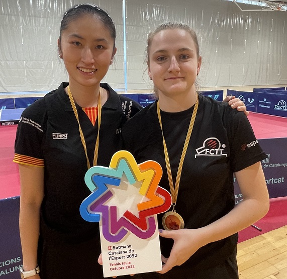 Sofia Zhang i Sílvia Coll Solà, triomfen amb la selecció catalana