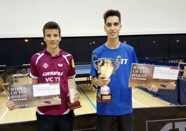 EDGAR VENEGAR i BIEL GIMENO, subcampió i campió a Olot