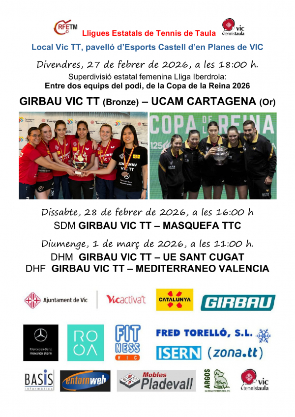 CARTELL GIRBAU VIC - UCAM CARTAGENA