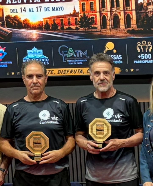 Josep Riera i Pere Ausió, subcampions d'Espanya de veterans a Linares