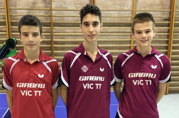 Els joves, Edgar Venegas, Biel Gimeno i Arnau Miarons, van assolir un important triomf a la 3a divisió estatal.