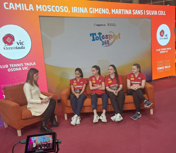 Entrevsta a les jugadores del Girbau Vic TT a Totesport 360