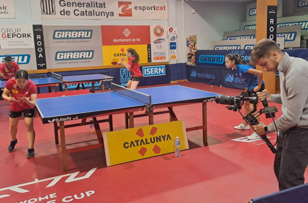 Reportatge Canal ESPORT 3 (Televisió de Catalunya), al local del Girbau Vic TT