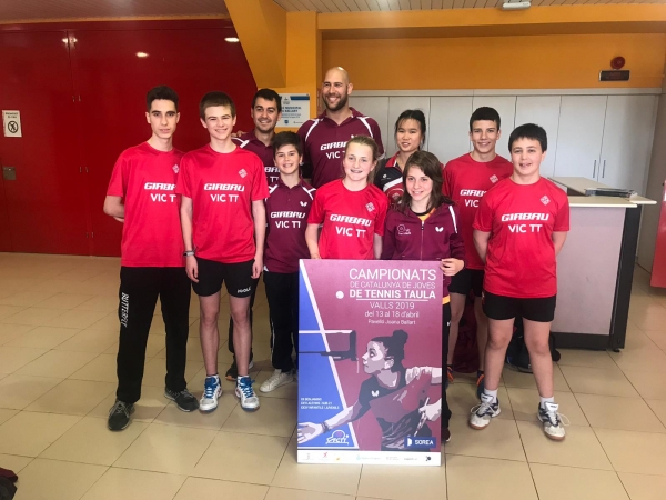 Infantils i alevins del Girbau Vic TT, als Campionats de Catalunya de Joves 2019