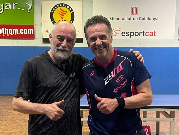 Pere Ausió i J.A. Expósito, campió i subcampió Open Barcelona de veterans.