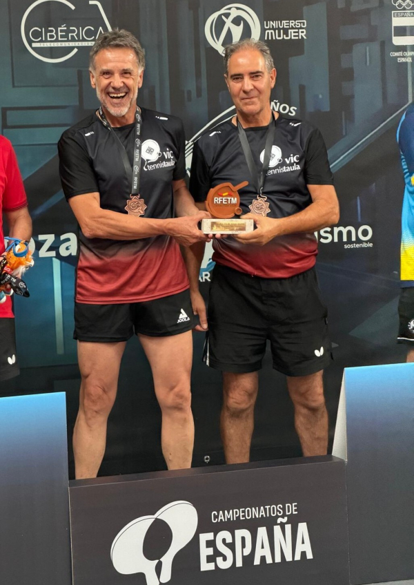 Pere Ausió i Joan Riera, bronze al Camp d'Espanya de veterans