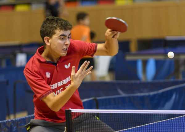 Quim Portet, campió de l'Opedn Catalunya Cadet B. Foto FCTT